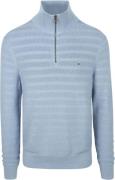 Tommy Hilfiger Pullover Halfzip Structure Indigo