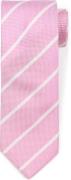 Suitable Stropdas Strepen Roze -