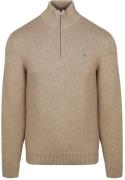 Gant Half Zip Pullover Beige