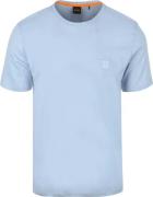 BOSS T-shirt Tales Open Blauw