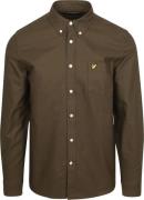 Lyle & Scott Shirt Plain Oxford Olive