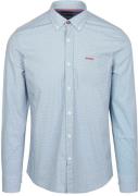 NZA Shirt Adriel Poplin Blauw