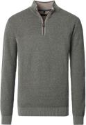 Casa Moda Halfzip Trui Structure Groen
