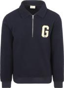 Gant Halfzip Trui Fleece Navy