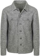Suitable Overshirt Boiled Wool Blend Grijs
