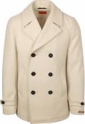 Suitable Coat Caban Wol Blend Ecru