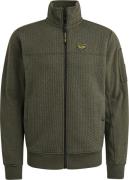 PME Legend Vest Jacquard Interlock Beluga Groen