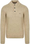 NZA Pullover Mocker Conor Melange Warm Beige
