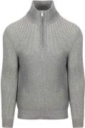 Marc O'Polo Halfzip Rib Grey