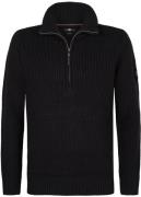 Petrol Half Zip Pullover Navy