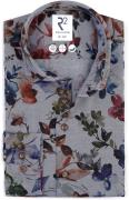 R2 Overhemd Flanel Flower Print Multicolour