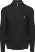 Lyle & Scott Half Zip Pullover Lamswol Zwart