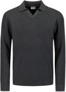 No Excess Longsleeve Poloshirt Riva Antraciet