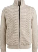 Vanguard Vest Structuur Wol Blend Beige