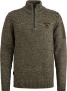 PME Legend Half Zip Trui Grijs Groen