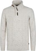Petrol Kabeltrui Half Zip Hamilton Ecru