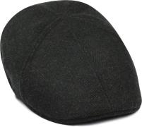 Suitable Flat Cap Wool Herringbone Donkergroen -