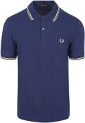 Fred Perry Polo Twin Tipped M3600 Donkerblauw 48A