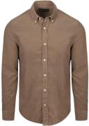 Marc O'Polo Overhemd Fine Corduroy Taupe