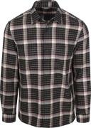 Marc O'Polo Overhemd Ruiten Navy Mauve