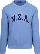 NZA Sweater French Rib Logo Blauw