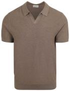Profuomo Poloshirt Riva Luxury Structure Taupe