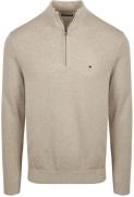 Tommy Hilfiger Half Zip Trui Essential Greige