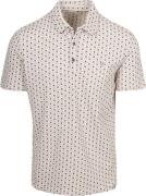R2 Amsterdam Polo Print Beige