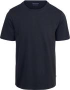 KnowledgeCotton Apparel T-shirt Navy