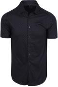 Desoto Short Sleeve Overhemd Cubes Navy
