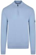 Suitable Race Half Zip Trui Lichtblauw