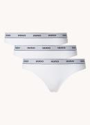 HUGO BOSS String met logoband in 3-pack