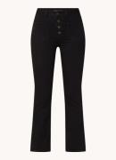 Maje Passion high waist flared cropped jeans met stretch