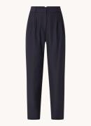 ba&sh Fabio high waist straight fit pantalon met plooidetail