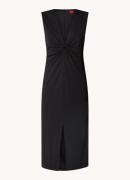 HUGO BOSS Kerta midi jurk met cut-out detail en split