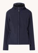 Ilse Jacobsen Softshell jack met capuchon en ritszakken