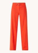 Laagam Beso mid waist straight fit pantalon in linnenblend