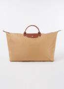 Longchamp Le Pliage handtas M met leren details