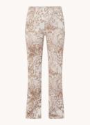 Rosner Alisa mid waist flared legging met paisley dessin