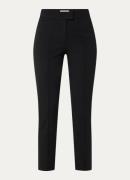 L-K-Bennett Esen high waist straight fit cropped pantalon met opgestik...