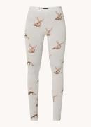 Snurk Bunny legging van biologisch katoen met print