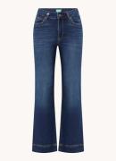 Benetton High waist flared jeans in biologische katoenblend