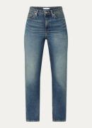 Tommy Hilfiger Classic high waist straight leg jeans met medium wassin...