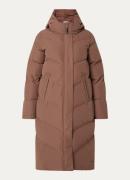 Elvine Nalani longline puffer jas met ritszakken en capuchon