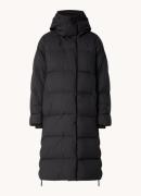 Krakatau Aitken longline puffer jack met donsvulling en ritszakken