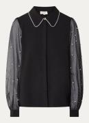 Aaiko Pillar semi-transparante blouse met strass