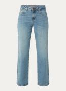 Mos Mosh MMDara Galleon high waist wide leg jeans met lichte wassing