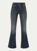 Denham Ami mid waist flared jeans met gekleurde wassing