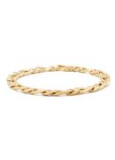 Diamond Point Geelgouden schakelarmband Timeless Treasures 18 cm