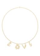 Anna + Nina Bonfire choker verguld